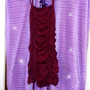Maroon Bodycon Cami Dress New Without Tags